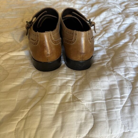 Tan Giorgio Brutini Double Buckle Monk Strap Men's Shoe - Picture 3 of 4